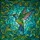 Hummingbird Tiffany Glass Floral Leaves Organic Swirling Mosaic - Home Decor Gift Stained Glass Suncatcher - 5
