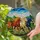 Three Galloping Horses Tiffany Stained Glass Hills Mountains Landscape Home Decor Gift Stained Glass Suncatcher - 2