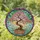 Gnarled Blossoming Cherry Bonsai Tree Filigree Stained Glass Mosaic - Home Decor Gift Stained Glass Suncatcher - 1