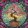 Gnarled Blossoming Cherry Bonsai Tree Filigree Stained Glass Mosaic - Home Decor Gift Stained Glass Suncatcher - 5