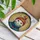 Fluffy White Cat Beanie Stained Glass Sparrow Bird - Home Decor Gift for Cat Lovers Stained Glass Suncatcher - 3