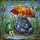 Red Eyed Frog Mushroom Umbrella Wetland Lily Pads Cattails Scene - Nature Lover Gift Stained Glass Suncatcher - 5