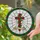 Stained Glass Red Latin Cross Green Vine Peace on Earth Banner - Home Decor Gift Stained Glass Suncatcher - 2