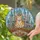 Orange White Tabby Cat Golden Crown Castle Fantasy Home Decor Gift Stained Glass Suncatcher - 2