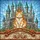 Orange White Tabby Cat Golden Crown Castle Fantasy Home Decor Gift Stained Glass Suncatcher - 5
