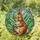 Fluffy Brown Bunny Lily of the Valley Spring Garden Mosaic - Home Decor Gift Stained Glass Suncatcher - 1
