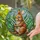 Fluffy Brown Bunny Lily of the Valley Spring Garden Mosaic - Home Decor Gift Stained Glass Suncatcher - 2