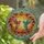 Two Hummingbirds Stained Glass Mosaic - Home Decor Gift for Nature Lovers Stained Glass Suncatcher - 2