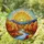 Warm Sun Autumnal Forest River Distant Hills Scene - Home Decor Gift Stained Glass Suncatcher - 1