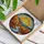 Warm Sun Autumnal Forest River Distant Hills Scene - Home Decor Gift Stained Glass Suncatcher - 3