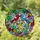 Stained Glass Cartoon Birds Leaves Vines - Home Decor Gift for Bird Lovers Stained Glass Suncatcher - 1