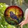 Stained Glass Songbird Autumn Sunset - Wildlife Lover Home Decor Gift Stained Glass Suncatcher - 2