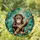 Baby Chimpanzee Tropical Jungle - Wildlife Lover Home Decor Gift Stained Glass Suncatcher - 1