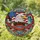 Custom Family Name Bald Eagle American Flag 1776-2026 - USA 250th Anniversary Independence Day Gift for Veterans Stained Glass Suncatcher - 1