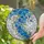 Blue Forget-Me-Not Flowers Cascading Green Stems - Home Decor Gift for Flower Lover Stained Glass Suncatcher - 2