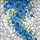 Blue Forget-Me-Not Flowers Cascading Green Stems - Home Decor Gift for Flower Lover Stained Glass Suncatcher - 5