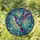Hummingbird Mid-Flight Celestial Patterns - Home Decor Gift for Wildlife Lovers Stained Glass Suncatcher - 1