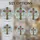 Christian Cross Purple Rose Full Bloom Green Vines Mosaic Sky - Home Decor Gift Stained Glass Suncatcher - 4