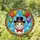 Calico Cat Emerald Eye Top Hat Red Bow Tie Balloons - Home Decor Gift for Cat Lover Stained Glass Suncatcher - 1