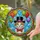 Calico Cat Emerald Eye Top Hat Red Bow Tie Balloons - Home Decor Gift for Cat Lover Stained Glass Suncatcher - 2
