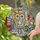 Stylized Owl Urban Street Scene - Home Decor Gift for Owl Lovers Stained Glass Suncatcher - 2