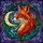 Fiery Fox Crescent Moon Mystical Forest - Wildlife Lover Home Decor Gift Stained Glass Suncatcher - 5