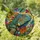 Iguana Head Prominent Spiky Crest Tropical Foliage Geometric Home Decor Gift Stained Glass Suncatcher - 1