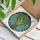 Hot Air Balloon Four-Leaf Clover Lucky Charm Home Decor Gift Stained Glass Suncatcher - 3