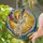 Winged Angel Trumpet Golden Stars Ethereal Clouds - Celestial Home Decor Gift Stained Glass Suncatcher - 2