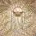 Rose Quartz Sphere Golden Chains Crystal Beads Star Fronds - Luminous Home Decor Gift Stained Glass Suncatcher - 5