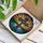 Stained Glass Christian Cross Sunrise Sunset Landscape - Home Decor Gift for Christian Faith Stained Glass Suncatcher - 3