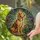 Hound Dog Stained Glass Forest Mosaic - Home Decor Gift for Dog Lover Stained Glass Suncatcher - 2