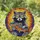 Raccoon Geometric Sunglasses Fish Mosaic - Wildlife Lover Home Decor Gift Stained Glass Suncatcher - 1