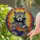 Raccoon Geometric Sunglasses Fish Mosaic - Wildlife Lover Home Decor Gift Stained Glass Suncatcher - 2