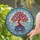 Red Coral Tree Bonsai Ornate Ceramic Pot Ocean Mosaic - Home Decor Gift Stained Glass Suncatcher - 2