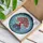Red Coral Tree Bonsai Ornate Ceramic Pot Ocean Mosaic - Home Decor Gift Stained Glass Suncatcher - 3