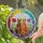Ginger Brown Cats Stained Glass Rainbow Border Flowers Butterfly - Home Decor Gift Stained Glass Suncatcher - 2