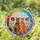 Ginger Brown Cats Stained Glass Rainbow Border Flowers Butterfly - Home Decor Gift Stained Glass Suncatcher - 1