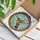 Hummingbird Mid-Flight Circular Frame Sky Foliage - Home Decor Wildlife Gift Stained Glass Suncatcher - 3