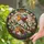 European Robins Cherry Spring Foliage Floral Mosaic - Home Decor Gift for Bird Lover Stained Glass Suncatcher - 2