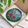 Pink Magenta Lily Flowers Seascape Botanical - Home Decor Gift for Flower Lovers Stained Glass Suncatcher - 3