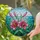 Pink Magenta Lily Flowers Seascape Botanical - Home Decor Gift for Flower Lovers Stained Glass Suncatcher - 2