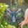 Jewel Tone Stained Glass Praying Angel Wing Doves Cross Floral - Spiritual Home Decor Stained Glass Suncatcher - 2