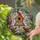 Birdhouse Cardinals Songbirds Cherry Blossoms - Wildlife Lover Home Decor Gift Stained Glass Suncatcher - 2