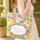 Ornate Floral Wreath Tropical Flowers Leaves Your Name Heart Cursive - Everyday Carry Gift Quilted Tote Bag - 4