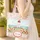 Lighthouse Poppy Flowers Scene - Everyday Carry Gift with Personalized Name Quilted Tote Bag - 4