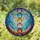 Seven Circular Tree of Life Cosmic Forest Organic Celestial Pink Glass Beads Home Decor Gift Stained Glass Suncatcher - 1