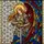Archangel Golden Armor Silver Sword Sunburst Multicolored Wing Tiffany Glass - Art Lover Gift Stained Glass Suncatcher - 5