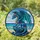 Majestic Blue Dragon Tropical Ocean Scene - Home Decor Gift for Dragon Lover Stained Glass Suncatcher - 1
