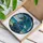 Majestic Blue Dragon Tropical Ocean Scene - Home Decor Gift for Dragon Lover Stained Glass Suncatcher - 3
